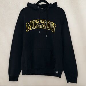 Vintage 00s Mizzou Tigers Russell Athletic Hoodie Pullover Stitched Black Large